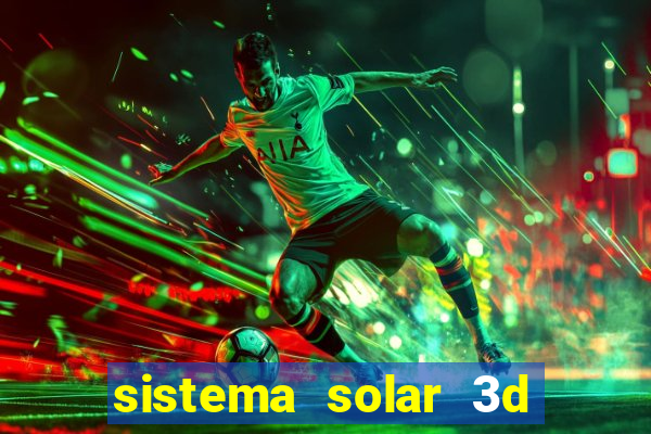 sistema solar 3d em movimento